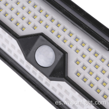 Versión más nueva exclusiva Viga ancha Super Bright 1500 Lumens LED Garden Light Solor de movimiento de movimiento solar Lámpara impermeable